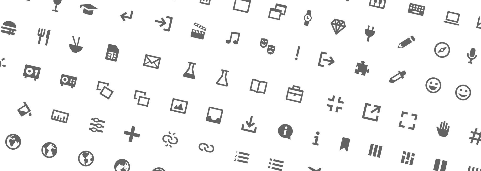 Icon set specimen